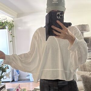 We The Free White Long sleeve top 100% cotton light weight